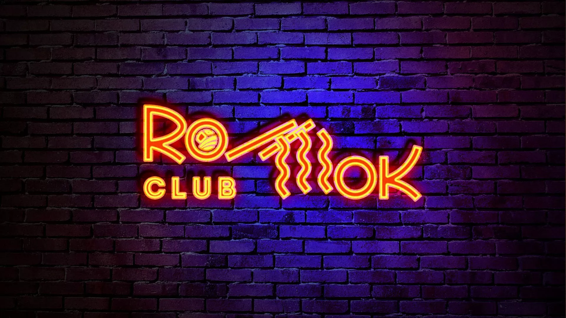 Разработка интерьерной вывески суши-бара «Roll Wok Club» в Ангарске