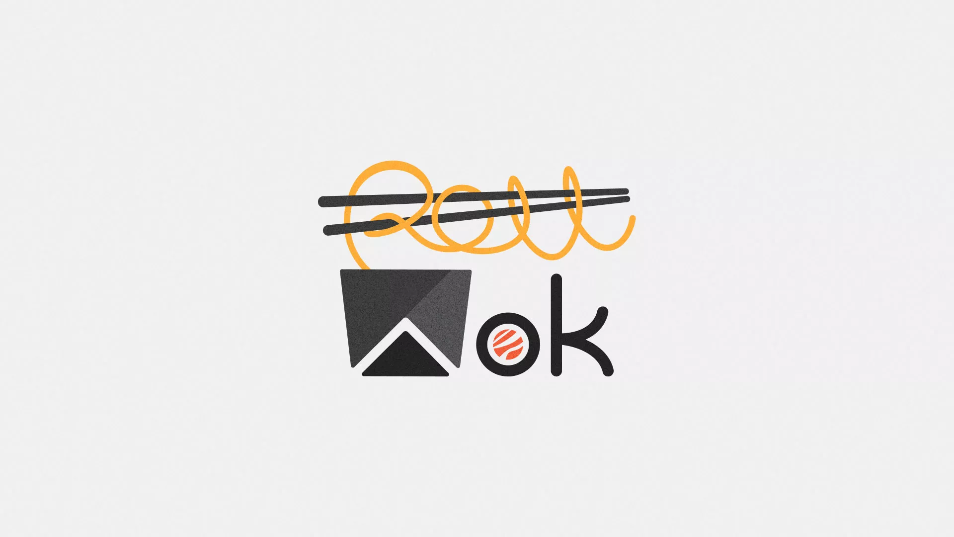 Разработка логотипа в Ангарске для суши-бара «Roll Wok Club» Разработка логотипа в Ангарске для суши-бара «Roll Wok Club»